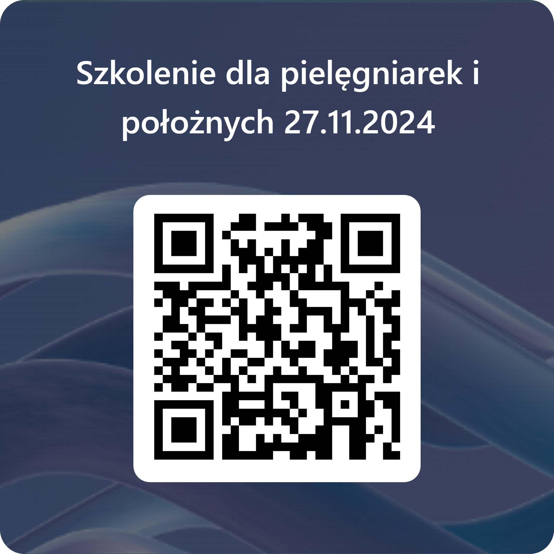 QRCode dla Szkolenie dla pielęgniarek i położnych 27.11.2024